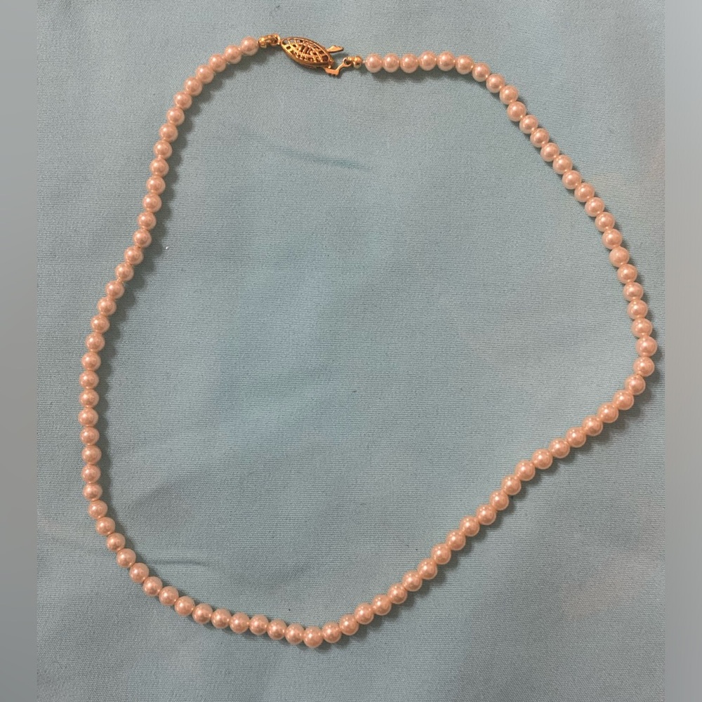 Vintage Faux Pearl Beaded Necklace